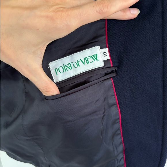 Vintage Sailor Jacket Navy Gold Women Small Medium Nautical Preppy Academia - Picture 12 of 12